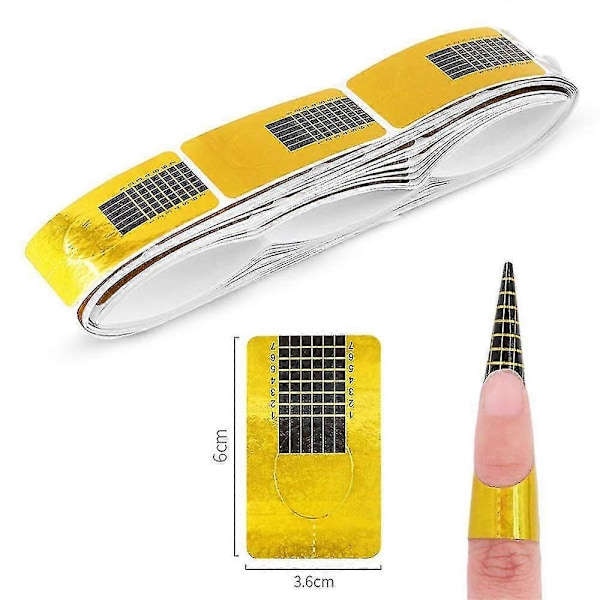 500 st Gel Nagelförlängningsformar Gel Nagelkonst Tips Nagelförlängningsformar Design