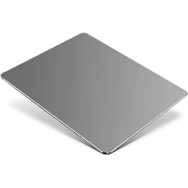 Metallmusmatta i aluminium, tunn och hård för kontor och spel