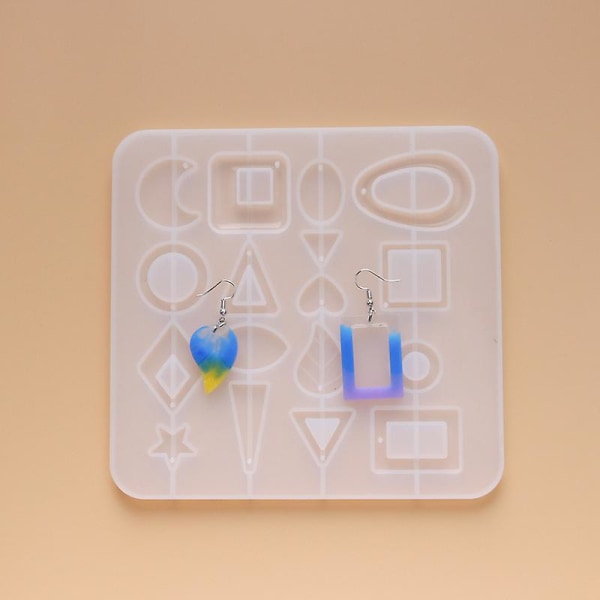 3 stk øreringe silikone forme smykker epoxy harpiks forme øreringe forme til gør-det-selv øreringe halskæde