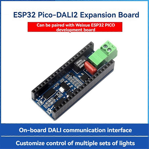 ESP32 Pico-DALI2 -laajennuskortti, sisäänrakennettu kommunikaatioliitäntä, räätälöity useiden Gro:n ohjaus