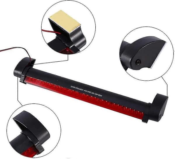 Universal 32 LED Rød Bil Høyre Bremslys Baklys Advarselslampe 12v
