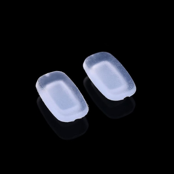 Fyrkantig silikonkrockkudde mjuka näskuddar för glasögon (5 par/lot)