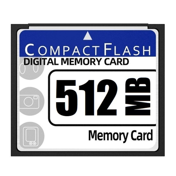 512MB Compact Flash -muistikortti kameralle, mainoskoneelle, teollisuustietokonekortille
