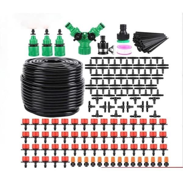 DIY Trädgårdsbevattningssystem Kit 50M Droppbevattningssystem för Trädgård, Gräsmatta, Landskap, Potatis