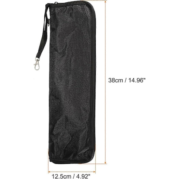 Parasol Taske 15\"x5\" Tykkere Chenille Foldbar Parasol Ærme Dækning Bærbar Vandafvisende Etui til Transport Rejse Hjem Udendørs, Kaffe