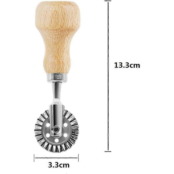 Kjøkkenutstyrsett Ravioli Maker Mold Verktøy Ravioli Stemplet Sett Bakverk Hjul Sett, Kake Biscuit Cookie Mold (Hjul Cutter)