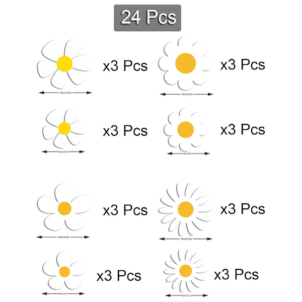 Magneettinen sarjakuva auringonkukka jääkaappitarra PVC itseliimautuva pehmeä magneettinen auton koristetarra
