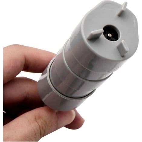 Högflödes 12V dränkbar vattenpump för husbilspool.