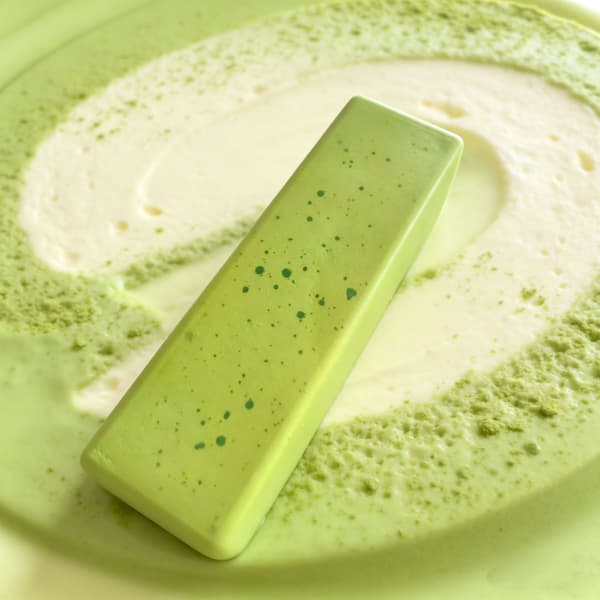 Supermjuk Matcha Ostkaka Squishy, Långsam Återhämtning Stresslindrande Klämleksak 3pcs