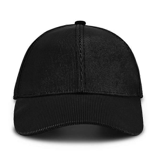 Fiberoptisk hatt LED-hatt med 7 farger Lysende baseballcaps Gave black