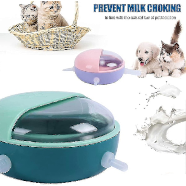 Silicone Puppy Kitten Nipple Feeder 4 Nipple Doggie Bubble Station,puppy Nursing Milk Bowl,pet's Puppy Nursing Station Milk Feeder 180ml