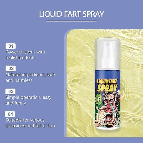 3 stk. Stinkende Spray Portable Fart Trick Ass 100g Sikker Ekstra Stærk Lugt Stink Ting Prank Legetøj