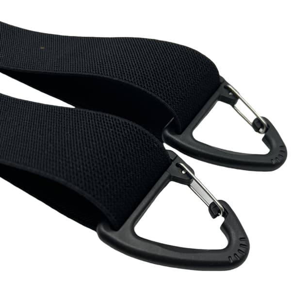 3,8 cm elastiske ryggsekkstroppspenner, festeklips for utendørs turutstyr for menn, 2-pakning A