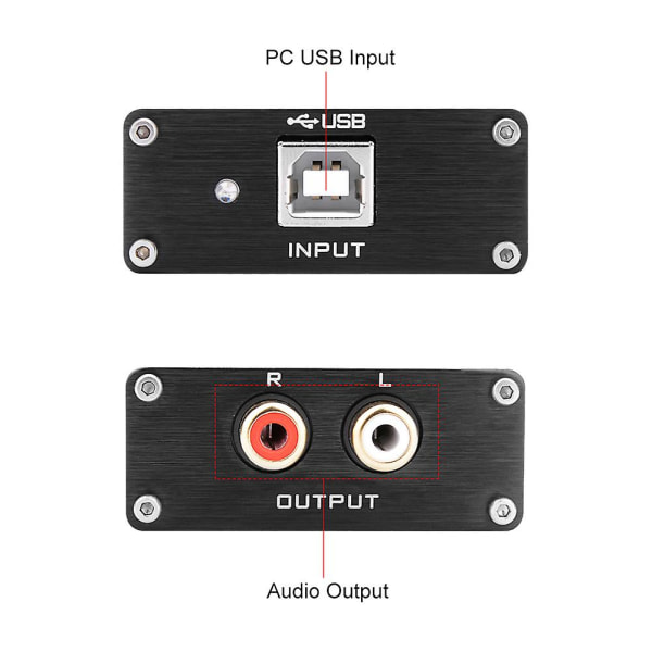 ES9018K2M Audio Decoder DAC HIFI USB Lydkort Afkodning Support 32Bit 384kHz Til Power Amplifier Home Theater