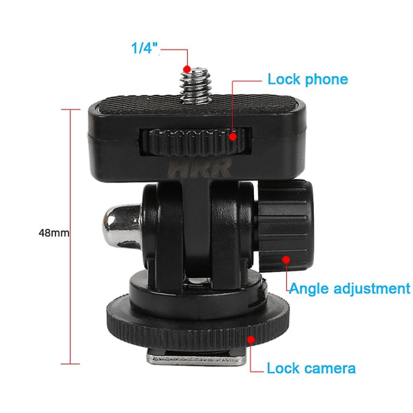 Kamera Telefon Holder Skærm Fleksibel stativ Adapter W Cold Shoe Mount Til Iphone Samsung Canon Nikon Sony Dslr kamera
