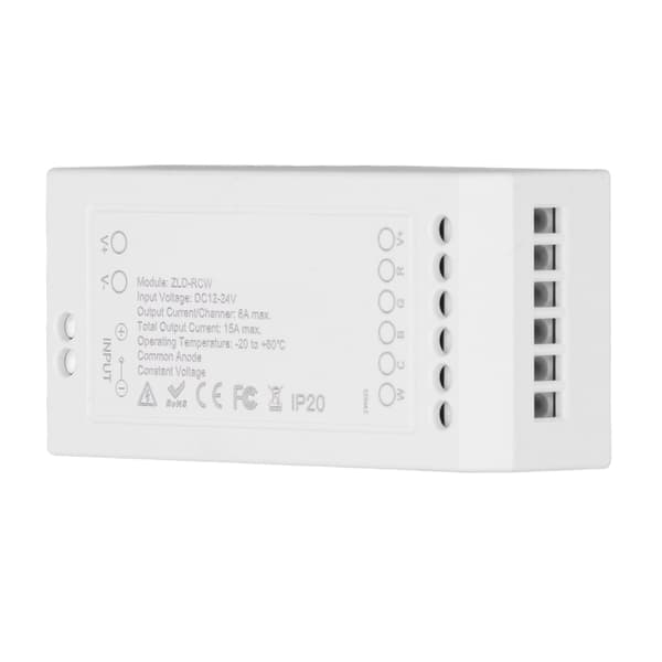 Zigbee LED Driver Smart Home LED Strip Controller RGB+CW Lys Strip Controller med App DC12~24V