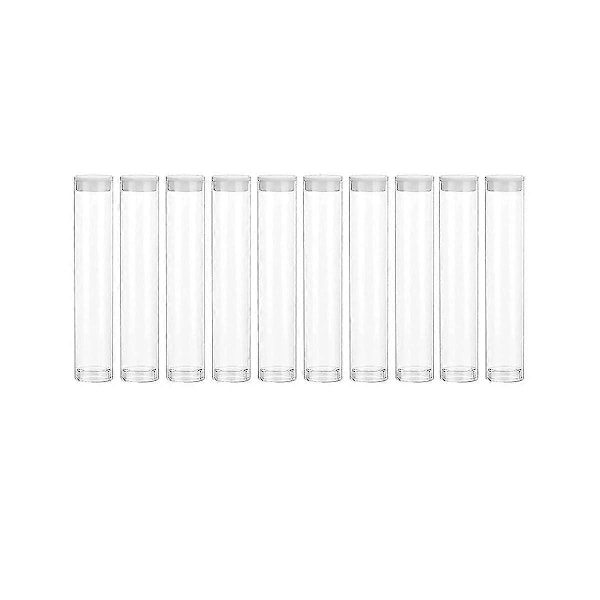 1 ml:n lasiset koeputket, kirkkaat, litteät (10 kpl)