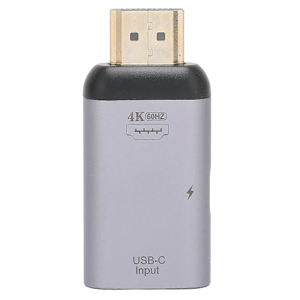 Typ C-adapter HD 4K PD 100W Bärbar Typ C Hona till Hane Guldpläterad Adapter Dockningsstation (Typ C Hona till HDMI Hane)