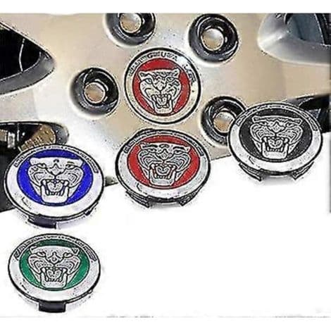 Sarja 4 mustaa 59 mm:n pyöränsuojusta Jaguar X Type XK:lle