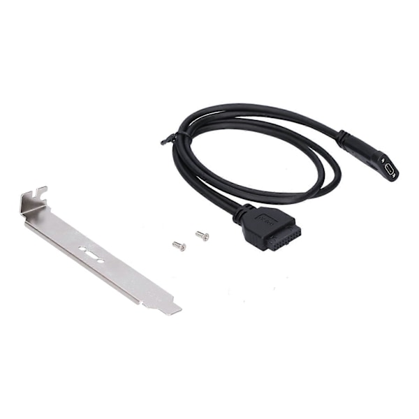 Sovitinjohto 19-nastainen USB 3.0 ulkoiseen USB Type-C -liitäntään 50 cm datansiirtokaapeli