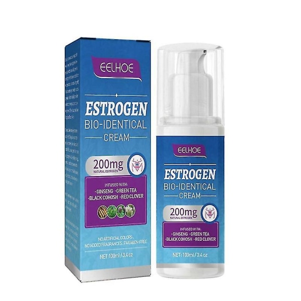 Estrogen Cream Natural Bio-identisk Overgangsalder Relief Balance Therapy