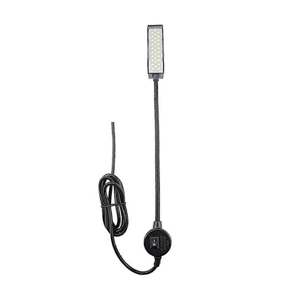1 stk Symaskine LED Lys med Magnet Magnetisk Montering Lampe Energibesparende med EU Stik (Sort)