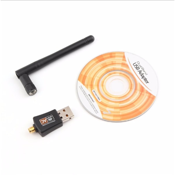 600M kaksoiskaistainen langaton verkkokortti wifi-signaalin vastaanotin lähetin 2.4/5G Gigabit tietokoneen USB langaton verkkokortti