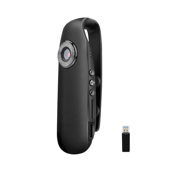 Poliskroppskamera och bärbar, kamera med videobärbar, 1080p bärbar kamera, minikamera Eu-kontakt