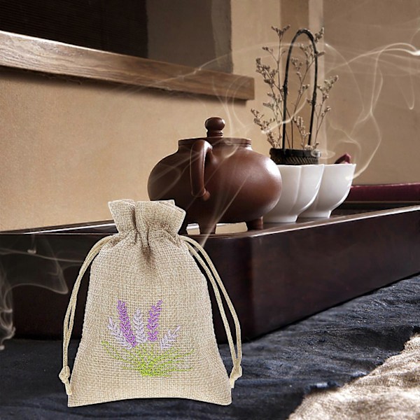 10 stk. Tom Sachet Gavepose Genopfyldelig Lavendel Sachet Pose Garderobe Sachet Pose