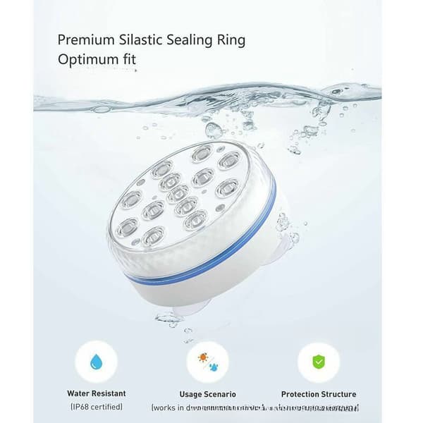 Lay-Z-Spa tilbehør LED boblebad lys undervandslys 7 farver 10 lamper
