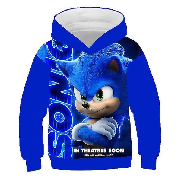 2023 Baby Drenge Piger Super Sonics Tøj Vinter Efterår Sonics Hættetrøjer Pullovere Børn Thicken Sweatshirt Børnetøj Svart L