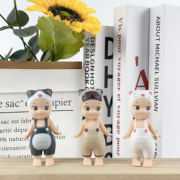 9-osainen Sunny Angel Papa Meow Meow Daily Combination Set Kissanukke Käsintehtyjä Koristeita Luovia Lahjoja