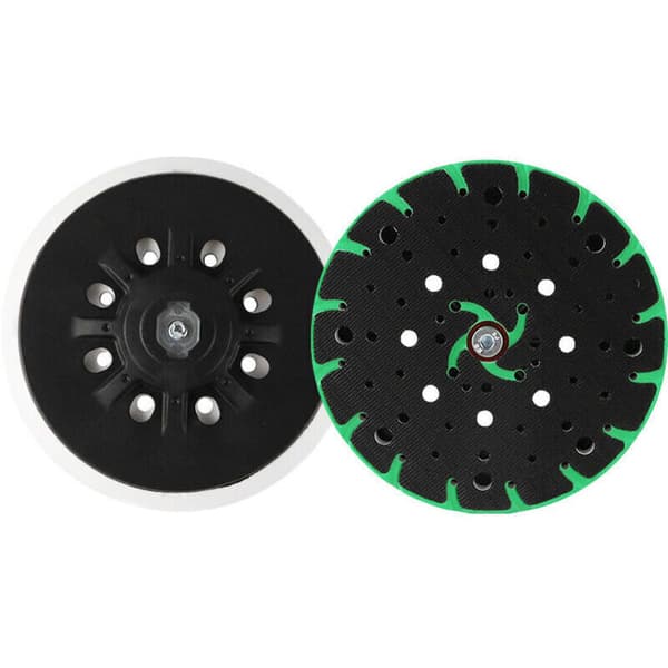 150 mm slibeskive. Slibepude. 150 mm slibeskive. Interfacepuder til excenterslibere. Bosch slibere. Festool Loop. Grøn