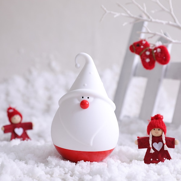 Ny produkt 1-pack nattlampa Jultomte snögubbe hängande träddekoration varmt ljus nattlampa