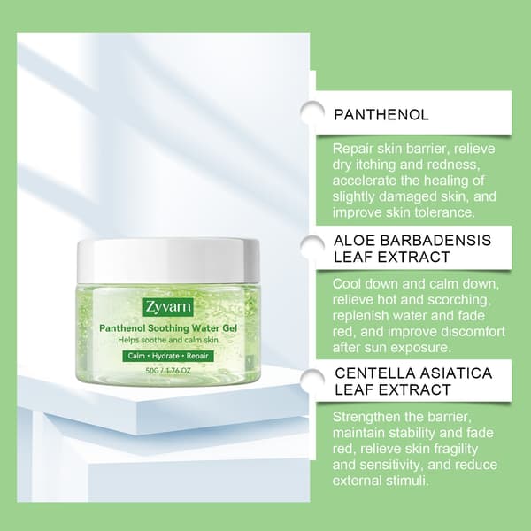 Panthenol beroligende vanngel med aloe og centella