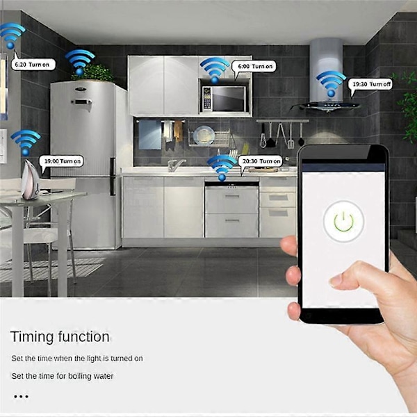 Trådløs Fjernbetjeningskontakt Vægpanel Fjernbetjening Sender Wifi Fjernbetjening Intelligent
