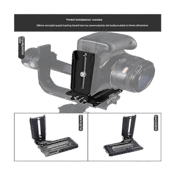 För Slr Vertikal Snabbmonteringsskiva Weebill S Mini Bi S Ruying Rsc2 Rs2 Stabilisator L-formad Montering