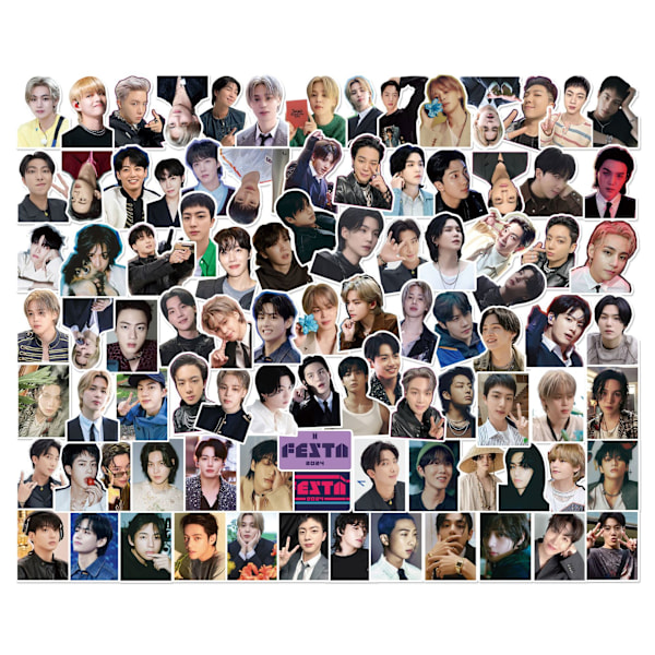 94 BTS-tarraa Jungkook Kim Taehyung -sooloalbumin söpöjä tarroja kokoelma
