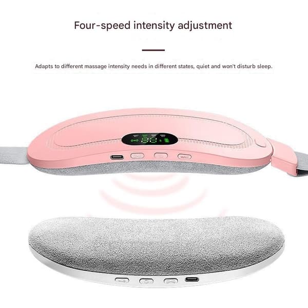 Bärbar Menstruationsvärmedyna med Digital Display (Vit)
