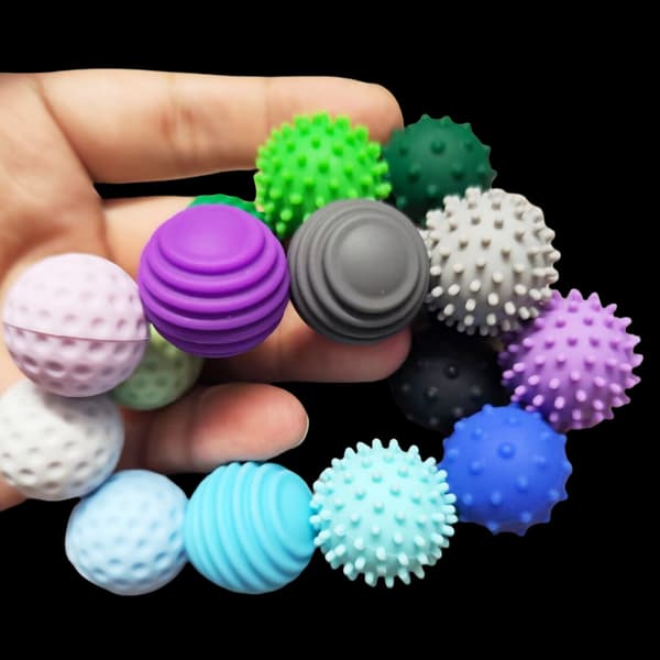 Fingertopp magnetisk boll stressavlastningsleksak, mini nyhet magnetisk fidgetleksak Style 3