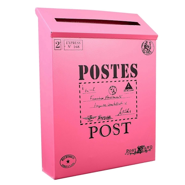 1 stk. Multifunktionel Postkasse Holdbar Postkasse Dekor Fotorekvisitter til Dekoration