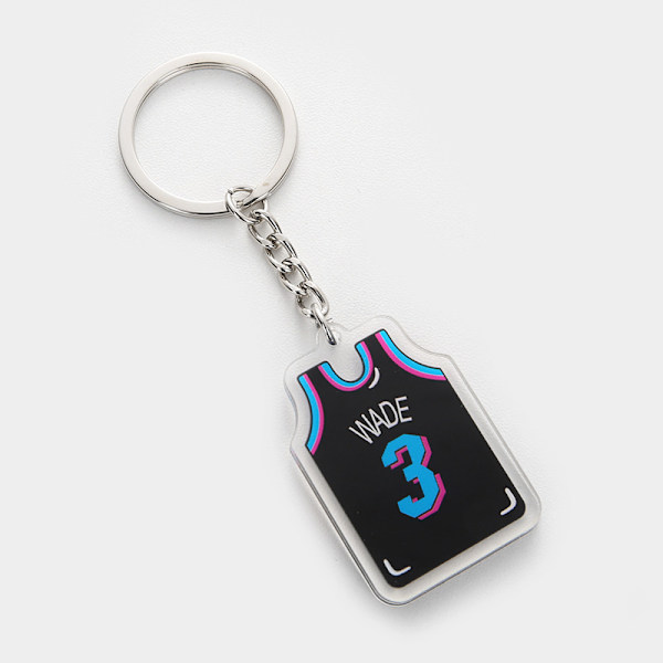 Numero 3 Wade Jersey -avaimenperäriipus, akryyli, luova lahja