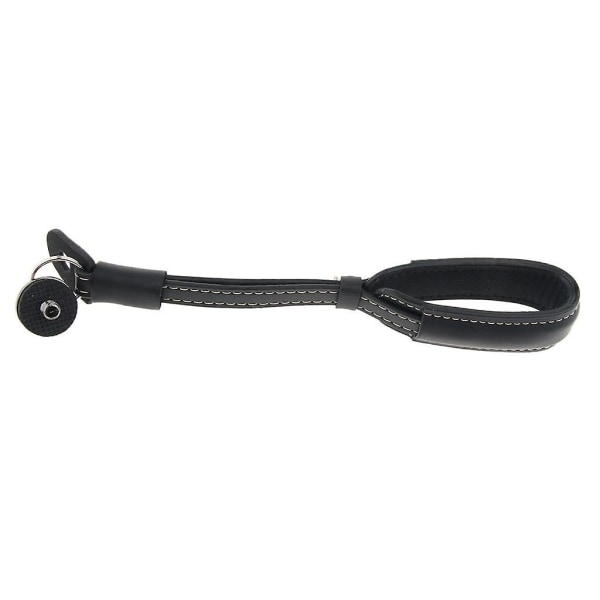 Justerbar Pu Leather Lanyard håndleddsrem Belte For Dji Mobile 2 Black