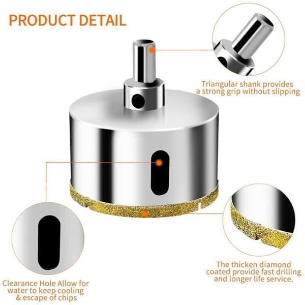100 mm diamant hulsav med styrebor – Ideel til fliser. Glas. Keramik. Marmor og granit