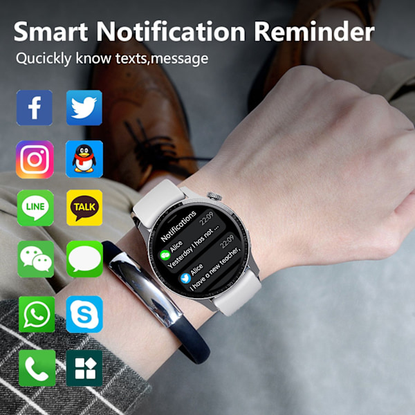 F207 smartklock blodsocker hjärtfrekvens 24-timmarsövervakning Bluetooth-samtal armband flera sportlägen