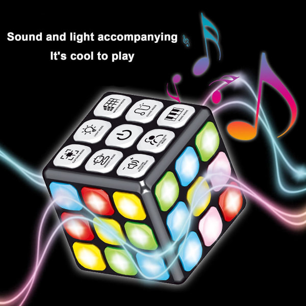 Light Up Cube Toy 5 Elektroninen aivo- ja muistipelilelu tytöille 6 7 8 9 10-12-vuotiaille ja sitä vanhemmille Joulu- tai syntymäpäivälahjaidea lapsille tytöille