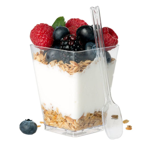 60ml~160ml Firkantede Dessertbeger Moussebeger
