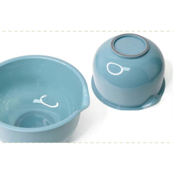 Plastblandningsskålar 3-pack Perfekt för Matlagning, Bakning och Beredning