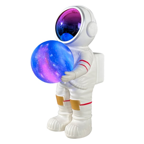 Ny kreativ tecknad rymdman astronaut Bluetooth-högtalare bärbar subwoofer lysande present liten högtalare