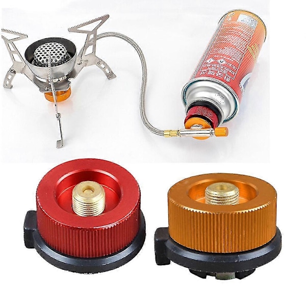 Camping Kogeplade Konverter Adapter Dysesflaske Type Butan Automatisk Afbrydelse Gaspatron